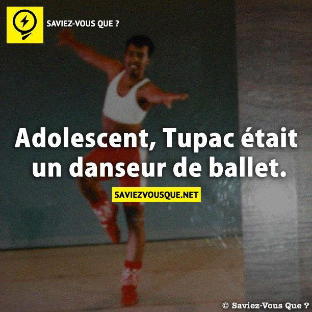 Adolescent, Tupac était un danseur de ballet.