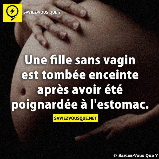Une fille sans vagin est tombée enceinte après avoir été poignardée à l’estomac.