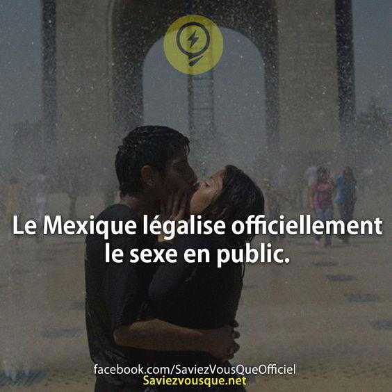 Le Mexique légalise officiellement le sexe en public.