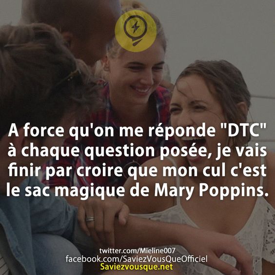 A Force Quon Me R Ponde Dtc Chaque Question Pos E Je Vais Finir